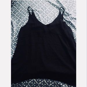 Black flowy tank top